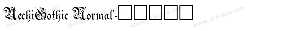 UechiGothic Normal字体转换